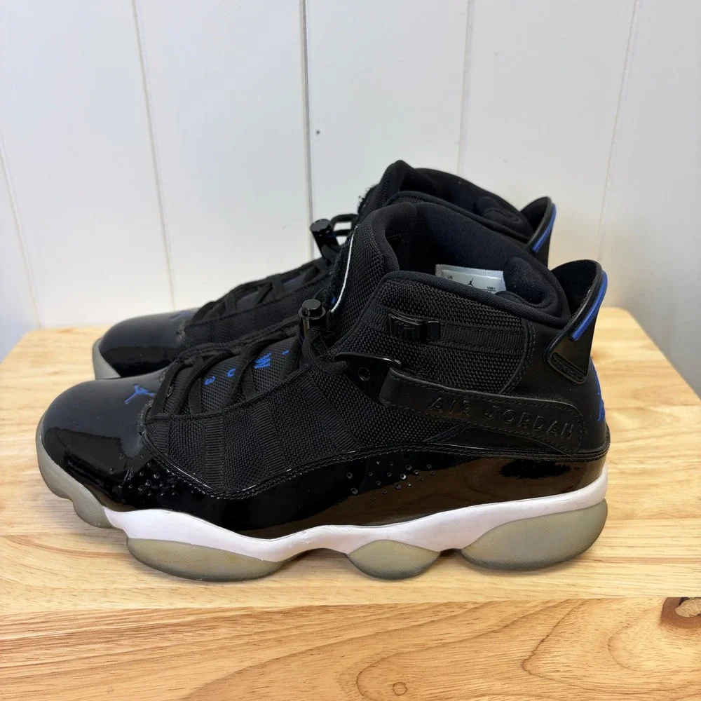 Jordan 6 Rings Basketball Shoes Men Size 9.5 Varsity Royal Space Jam 322992-006